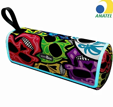 Caixa de Som Bluetooth 24W com Rádio FM, USB e Micro SD Sombox D-X362