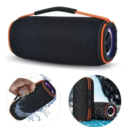 Caixa De Som Bluetooth RGB 60W Resistente À Água IPX6 A'Gold SM-07A