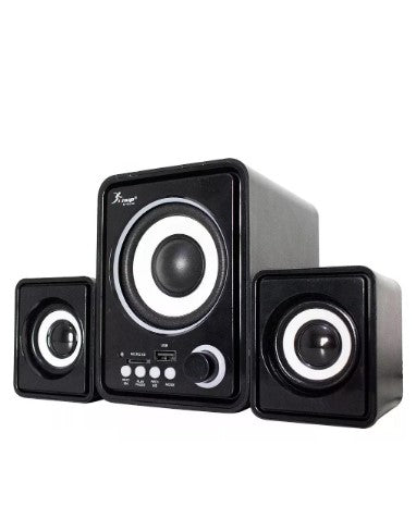 Caixa de Som para Computador Bluetooth 18W USB com Rádio FM Knup KP-6017BH