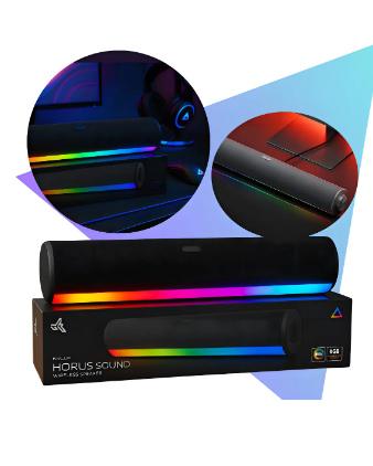 Caixa de Som para Computador e Notebook RGB 14W P2 USB Knup KP-RO852