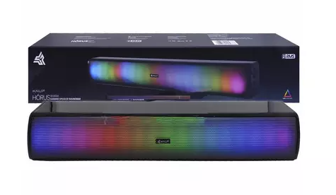 Caixa de Som RGB para Computador e Notebook 16W com Entrada P2 e USB Knup KP-RO834