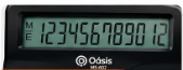 Calculadora Eletrônica de 12 Dígitos com Carregamento Solar Oasis OIA-8302