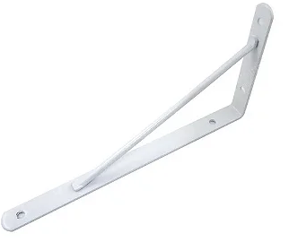 Cantoneira Mão Francesa Branca 30cm x 18,5cm para Prateleiras Rio Tijucas 178833