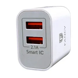 Carregador com 2 Portas USB 2.1A e Cabo 1m para iPhone Fancy FJ-03I