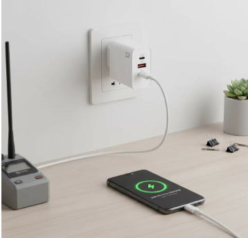 Carregador Turbo 25W com 1 Entrada USB e 1 USB-C e Cabo Type-C para Type-C 1m A´Gold CA48-5