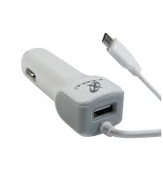 Carregador Veicular com Conector Micro USB V8 e 1 Entrada USB 2.5A 5V X-Cell XC-V-01