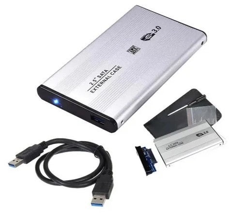 Case Externo para HD SATA 2.5" USB 3.0 em Alumínio com Cabo USB Knup KP-HD003
