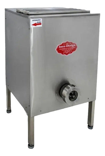 Moedor De Carne B114 Com Alimentador Automático Total Inox