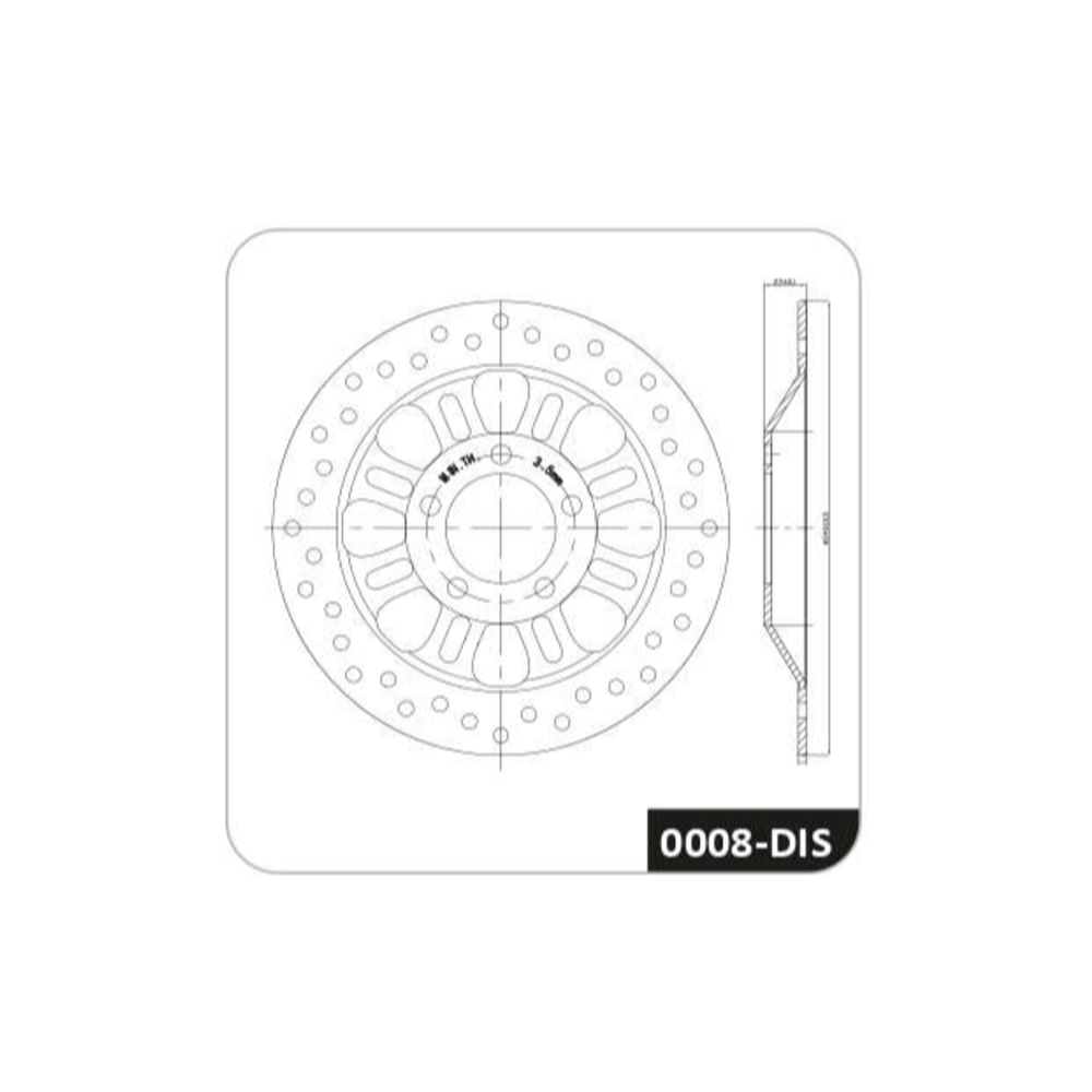 Disco de Freio Dianteiro Cobreq 0008-DIS Honda CG 160 Titan/CG 150 Titan/CG 160 Fan/CG 150 Fan