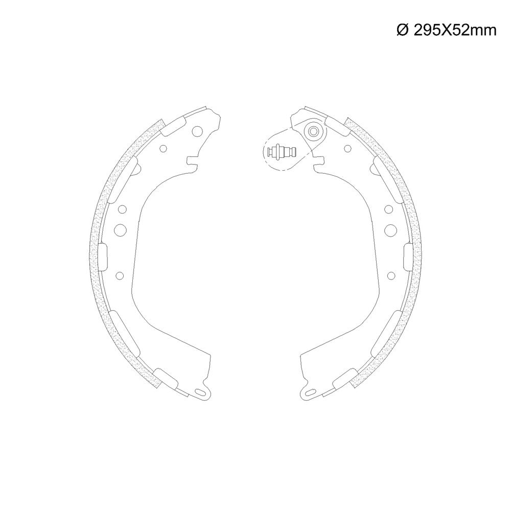 Sapata de Freio com Lona Colada Fras-le NI/174-CP LM/835 Nissan X-TERRA/Frontier/Pathfinder