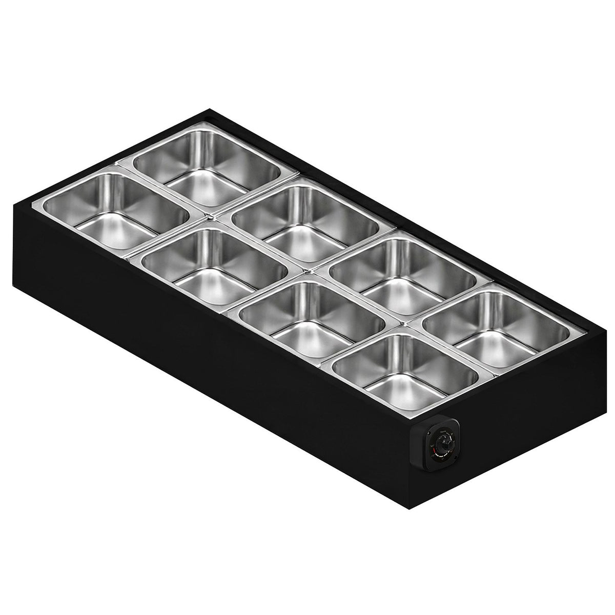 Buffet Térmico de Mesa Aquecido Saro BFM8 8 Cubas com Tampa