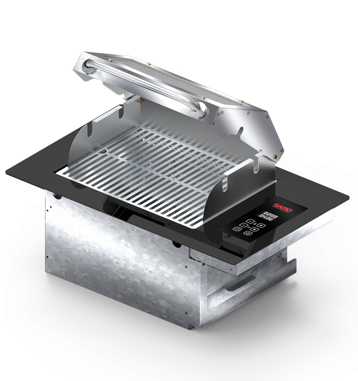 Churrasqueira Cooktop Elétrica Digital de Embutir Saro CHED 3.000 W