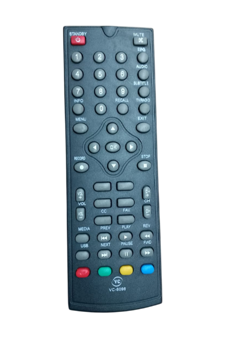 Controle Remoto Compatível com Conversor VH7 VC-8098