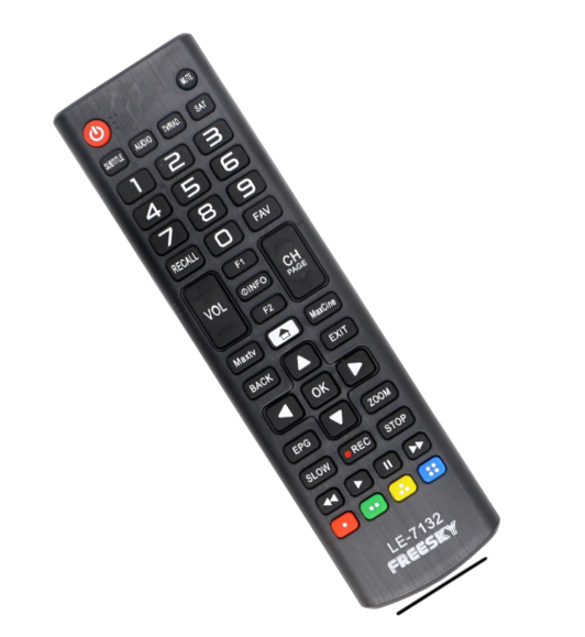 Controle Remoto Compatível com Receptor Freesky Lelong LE-7132