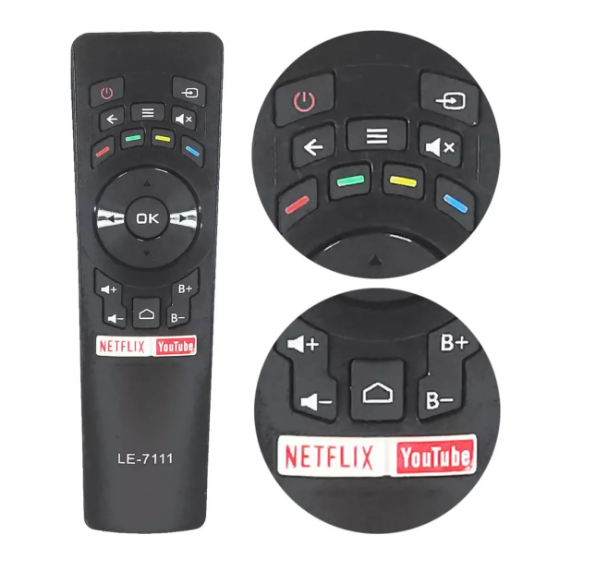 Controle Remoto Compatível com TV Multilaser Lelong LE-7111