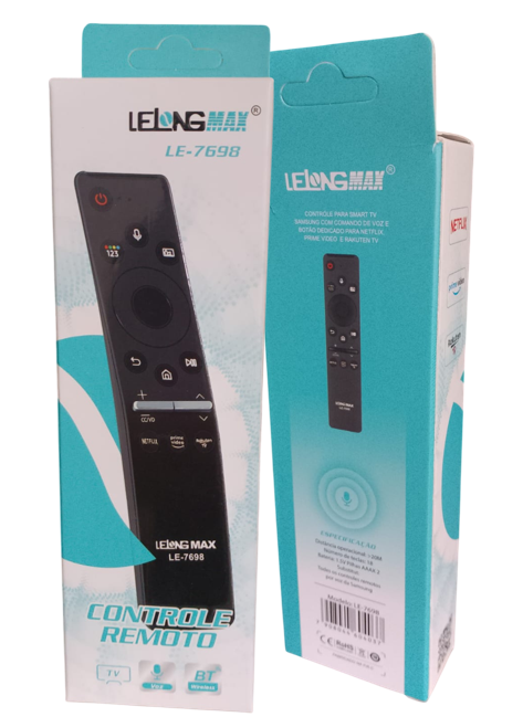 Controle Remoto Compatível com TV Samsung Smart Lelong LE-7698