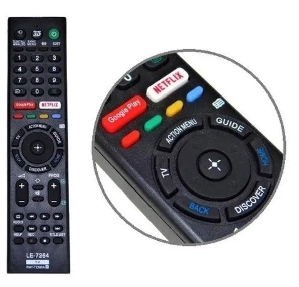 Controle Remoto Compatível com TV Sony LCD Lelong LE-7264