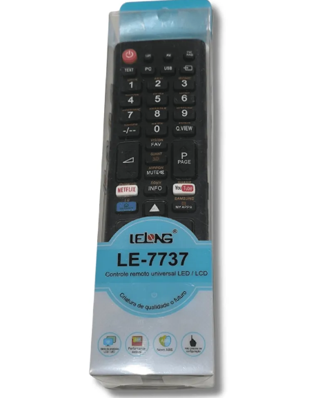 Controle Remoto Universal para Smart TV Lelong LE-7737