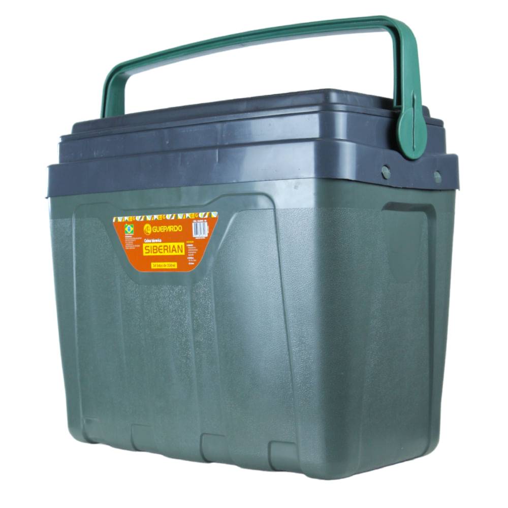 Caixa Térmica Cooler Siberian 25 Litros Guepardo 34 Latas