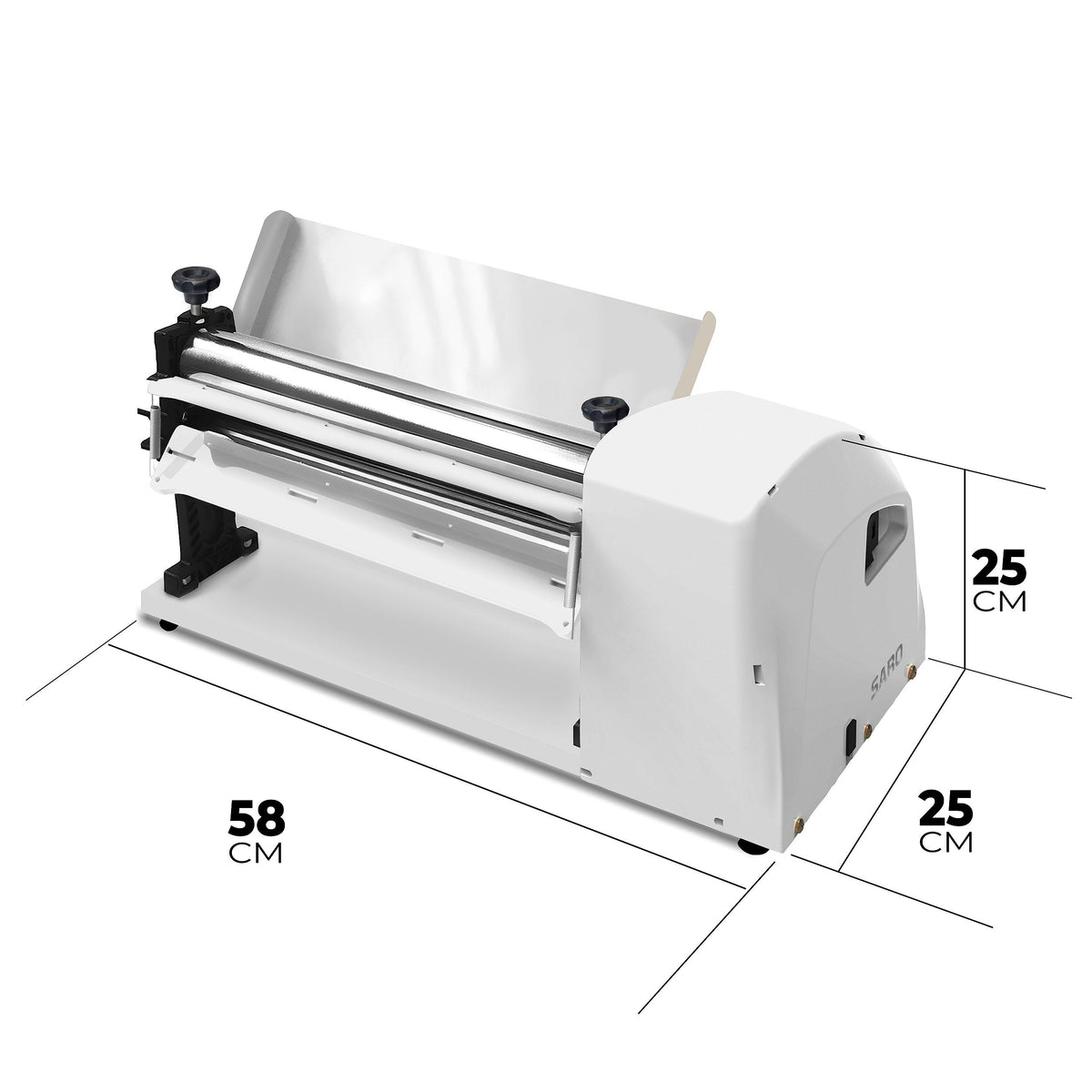 Cilindro Elétrico Cromado 40 cm Saro CSC4011T/CSC4022T 1/3 CV com Cortador de Talharim