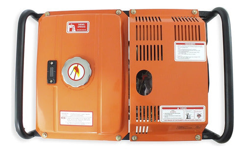 Gerador Portátil Vulcan A Diesel 3600w Bifásico 127v/220v