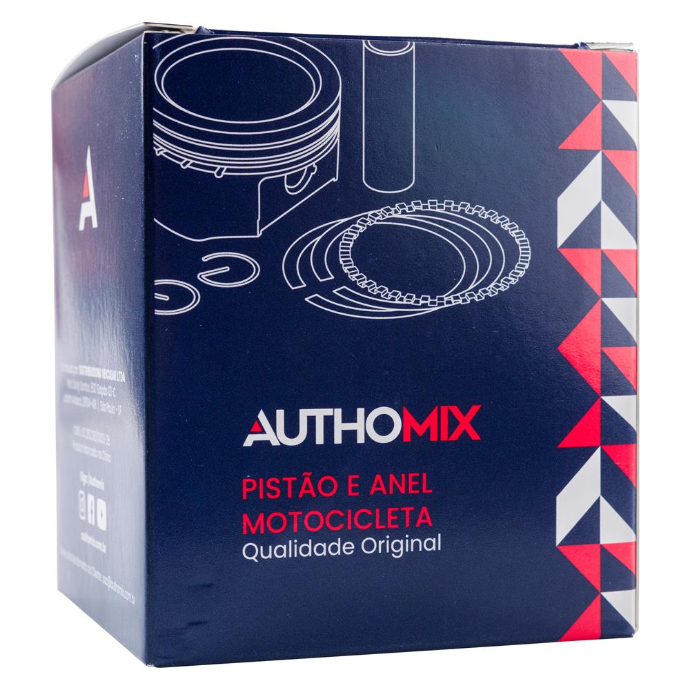 Pistão e Anel Authomix PA79350-25 Honda CG 125 Cargo/CG 125 Fan/CG 125i Fan/CG 125i Cargo