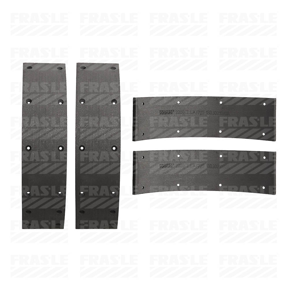 Lona de Freio Traseira Fras-le 2080-T LA/720 GM C-20/A-20/Bonanza/Veraneio/D-20/C-100/A-10/D-10/C-10, Ford F-1000/Galaxie, Agrale TX 1.200