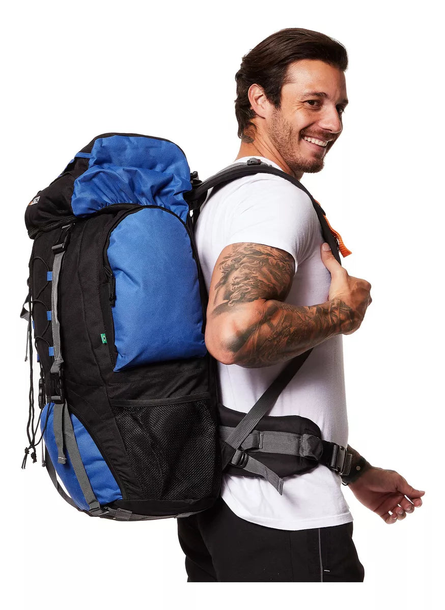 Mochila Intruder Capacidade Para 60 Litros Ntk Azul E Preto - Azul