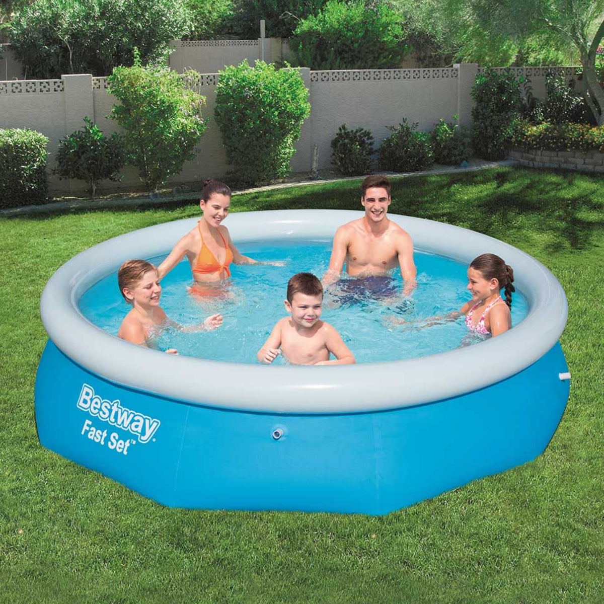 Piscina Inflável Circular Fast Set Bestway de 3800 litros