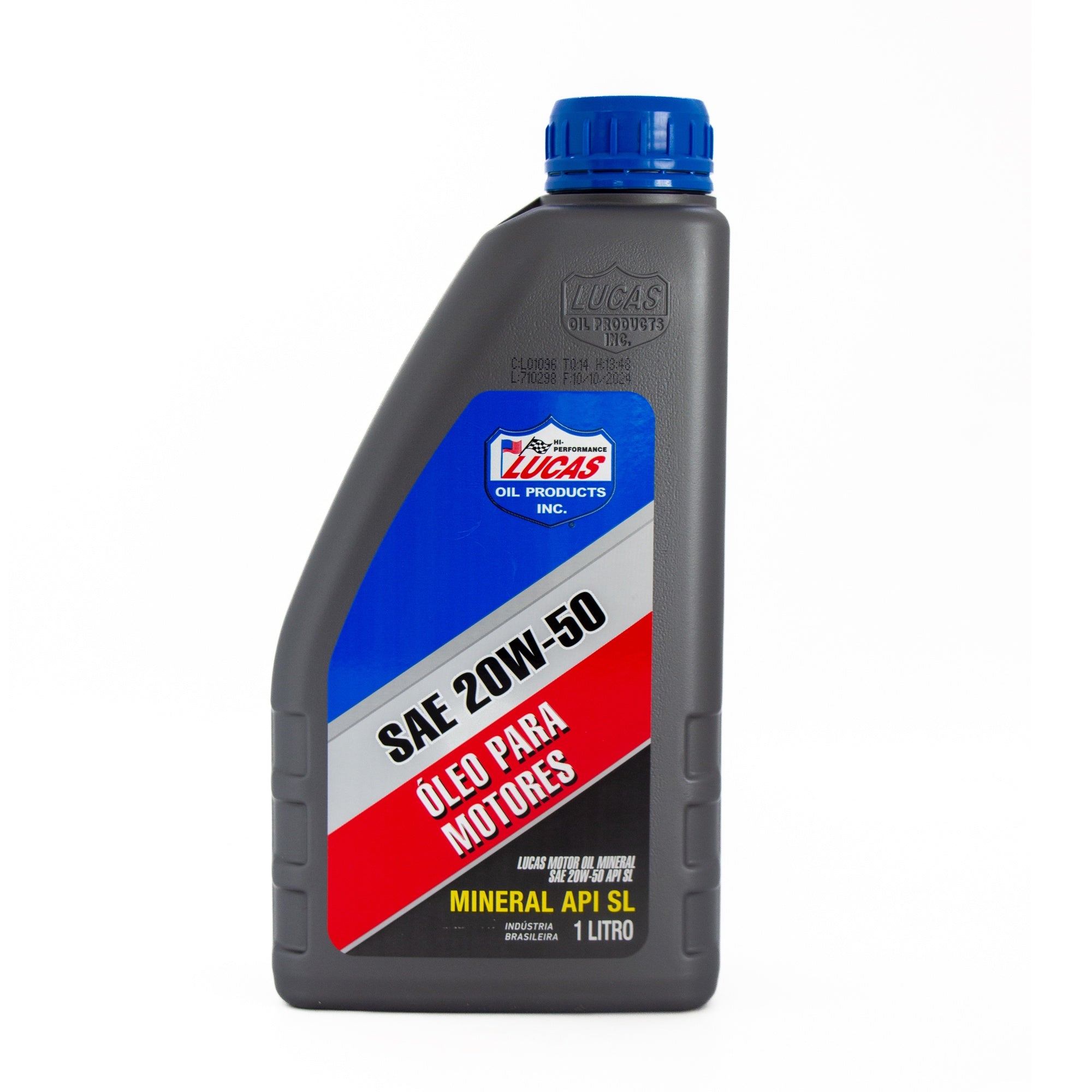 Kit 4 Óleo Lubrificante Motor Mineral Lucas Oil 20w50 Api Sl