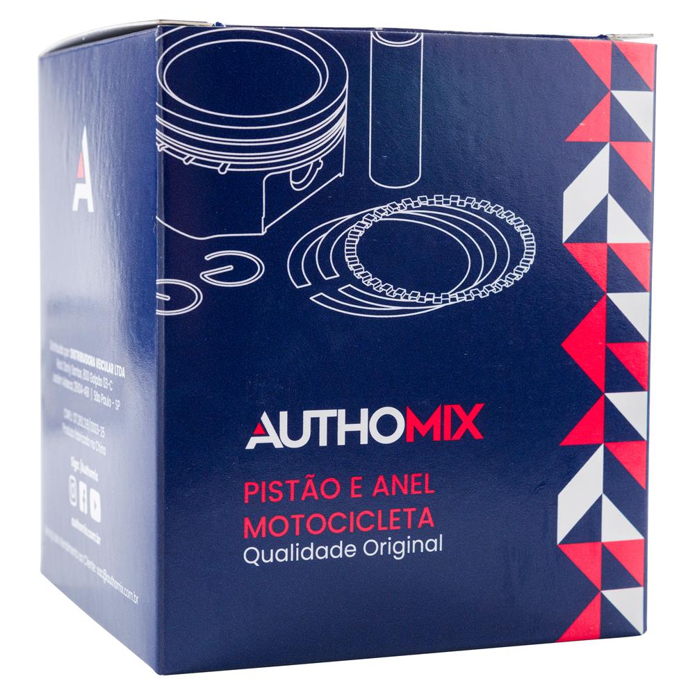 Pistão e Anel Authomix PA79114-25 Yamaha YBR 125/YBR 125 Factor