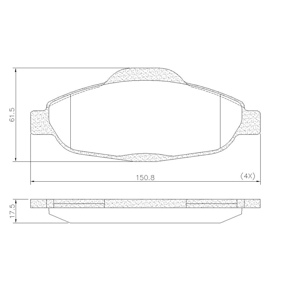 Pastilha de Freio Dianteira Fras-le PD/1470 PD/1732 Peugeot 308/408, Citroen C4 Lounge