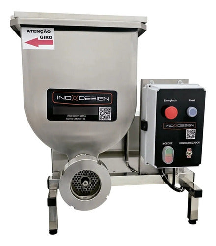 Moedor De Carne Inox Design B98 Homogeneizador Industrial