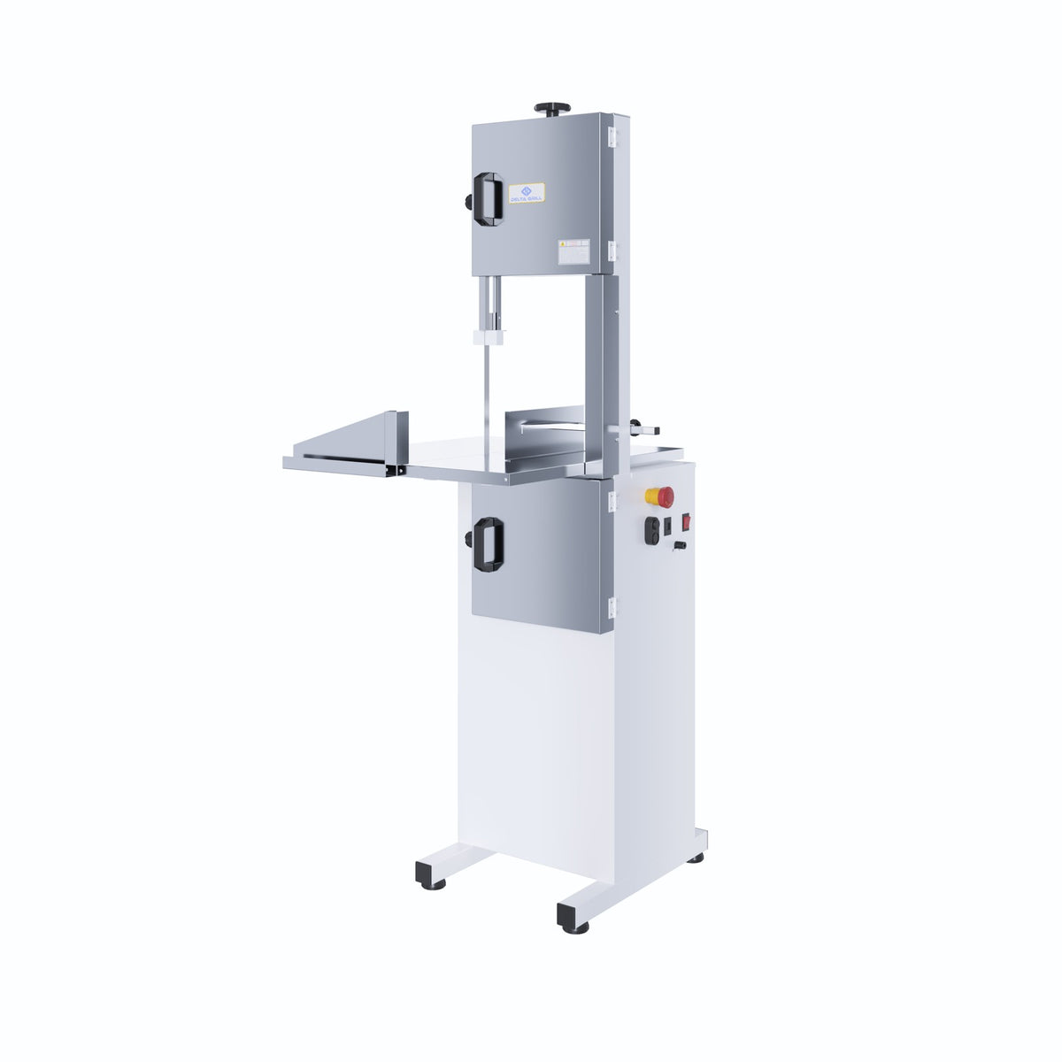 Serra Fita Semi Inox 2,20 m Mesa Móvel 3/4 CV Bivolt Delta Grill DG-1024