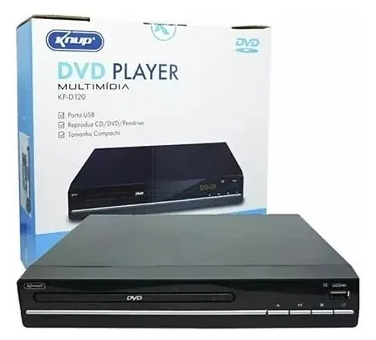 DVD Player Multimídia com USB e Função Ripping Knup KP-D120 Bivolt