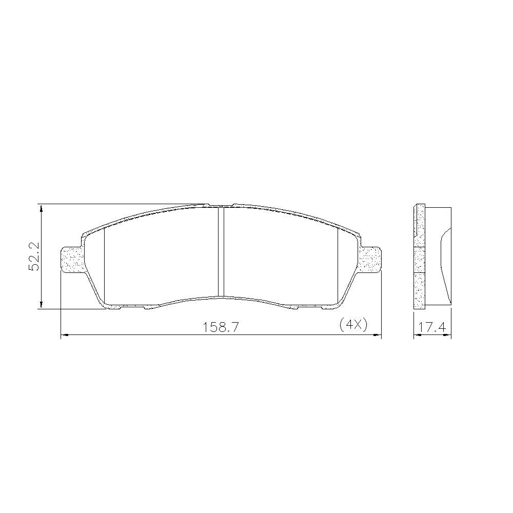 Pastilha de Freio Traseira Fras-le PD/63 PD/1788 Ford F-250