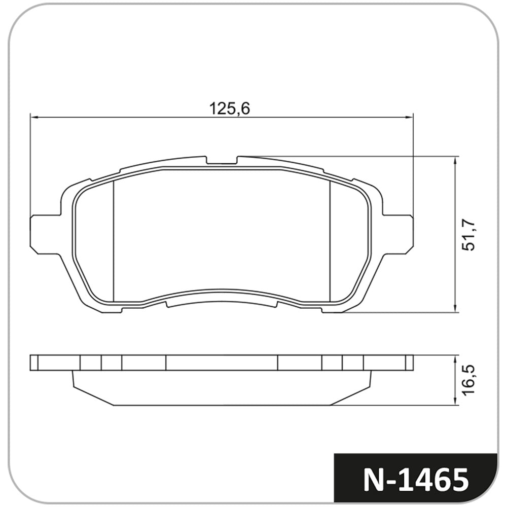 Pastilha de Freio Cobreq N-1465 Ford Ka Sedan/Fiesta/Ka, Suzuki Swift