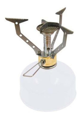 Fogareiro Camping A Gás Portátil Com 2 Panelas 360 Degrees