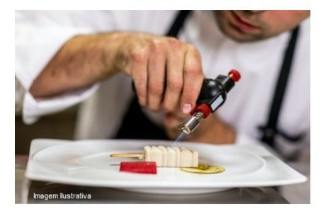 Maçarico Portátil Culinário Gourmet Profissional Automático