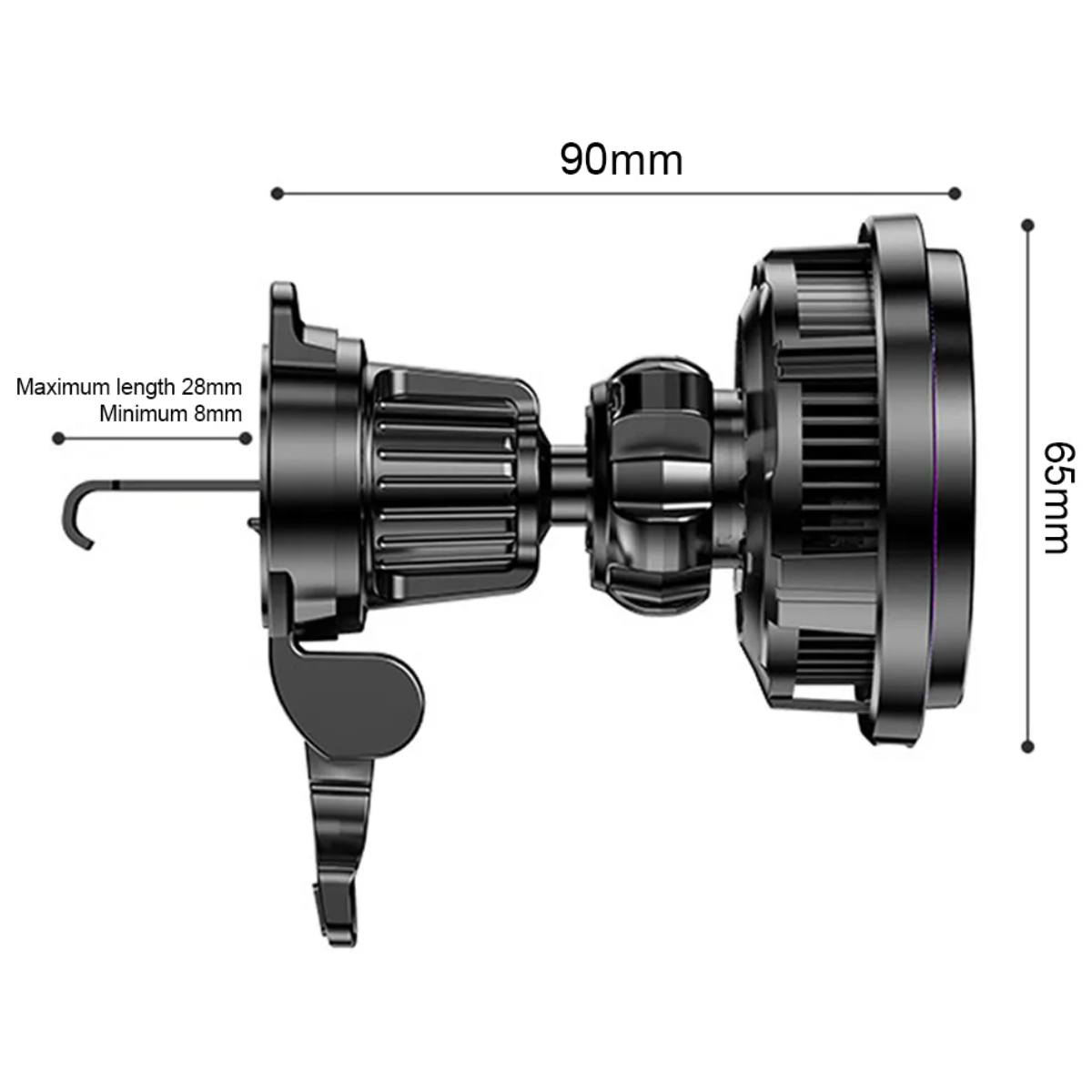 Carregador Veicular Magnético Tomate USB Rápido MTG-059