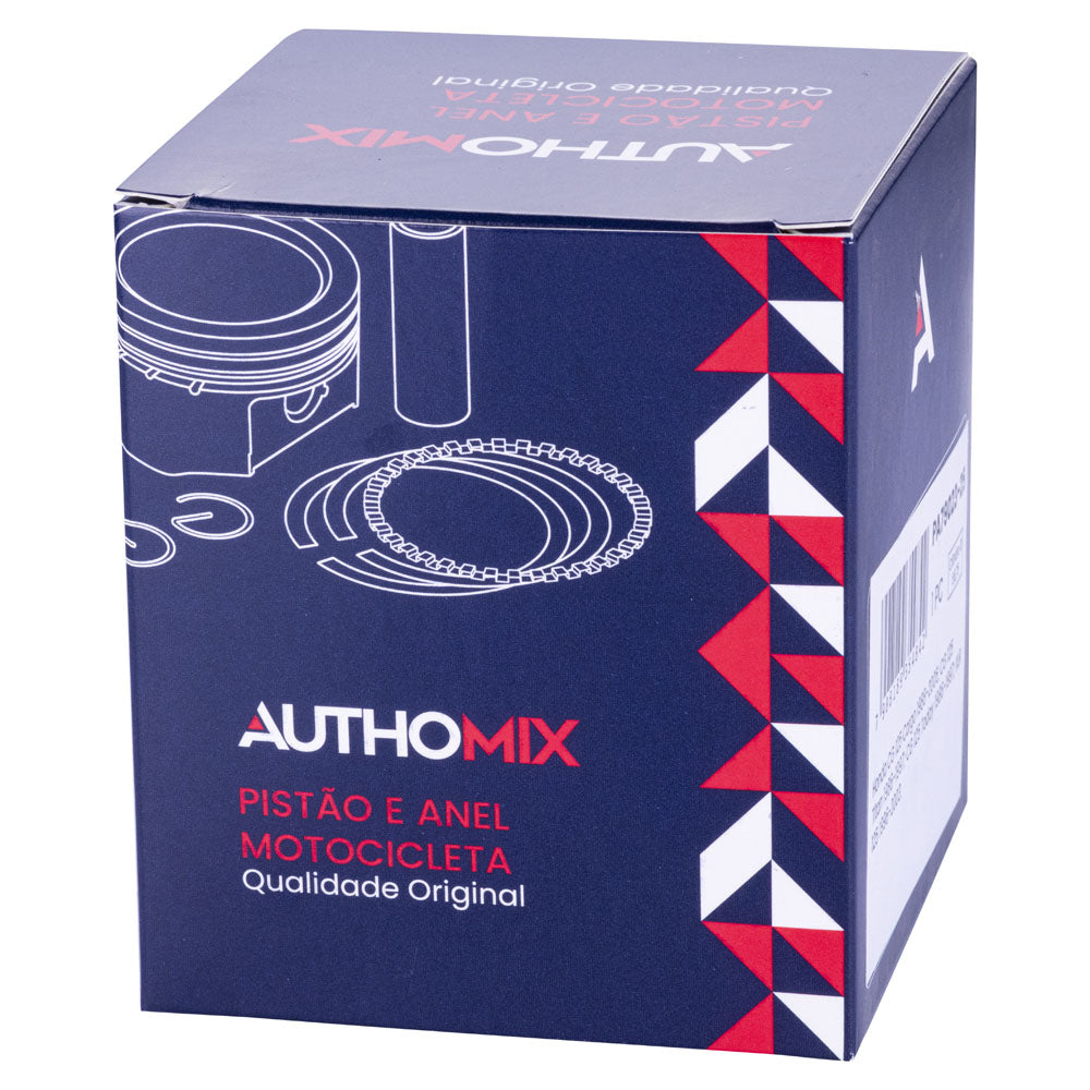 Pistão e Anel Authomix PA79023-25 Honda CG 125 Cargo/CG 125 Titan/Xlr 125/CG 125 Today