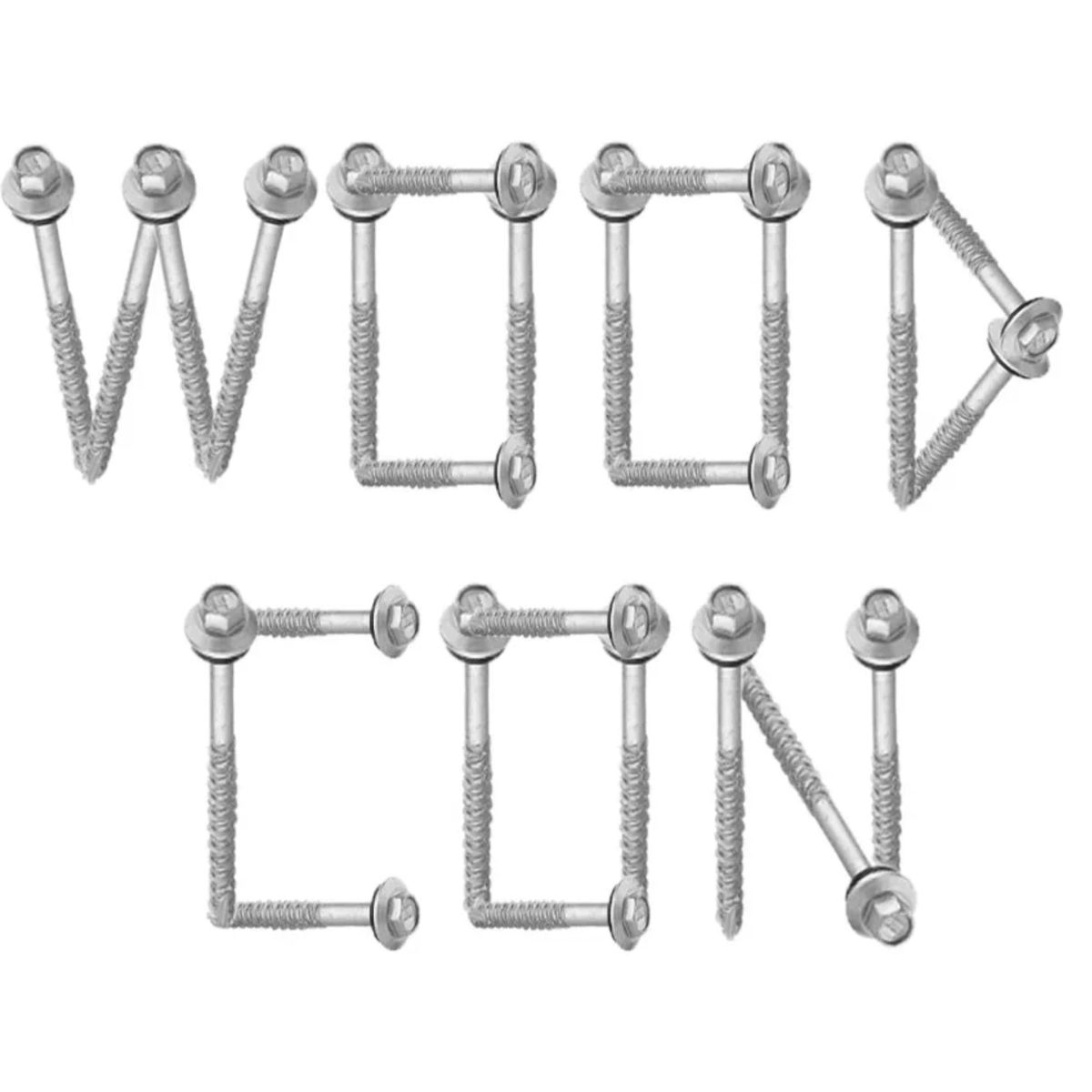 Kit 500 Parafusos Fixação Woodcon Metal x Madeira M6X100MM