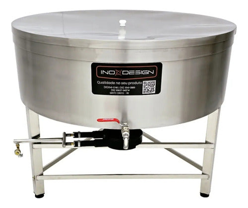 Cristalizador Agrícola A Gas Capacidade 50lts - Inox Desing