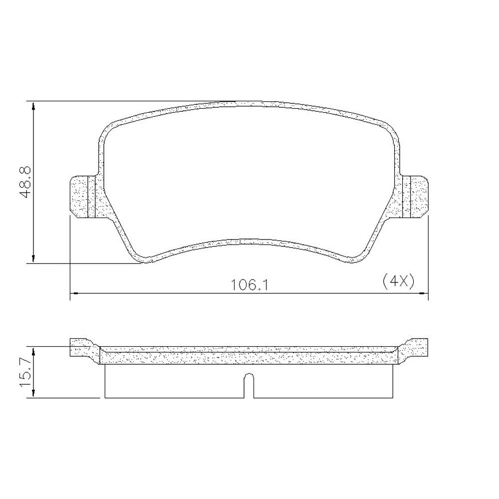 Pastilha de Freio Traseira Fras-le PD/1453 PD/1989 Volvo XC60/V60, Land Rover Range Rover Evoque