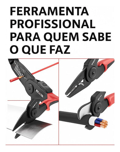 Alicate Multifuncional 5 Em 1 Troca Rápida Uso Universal