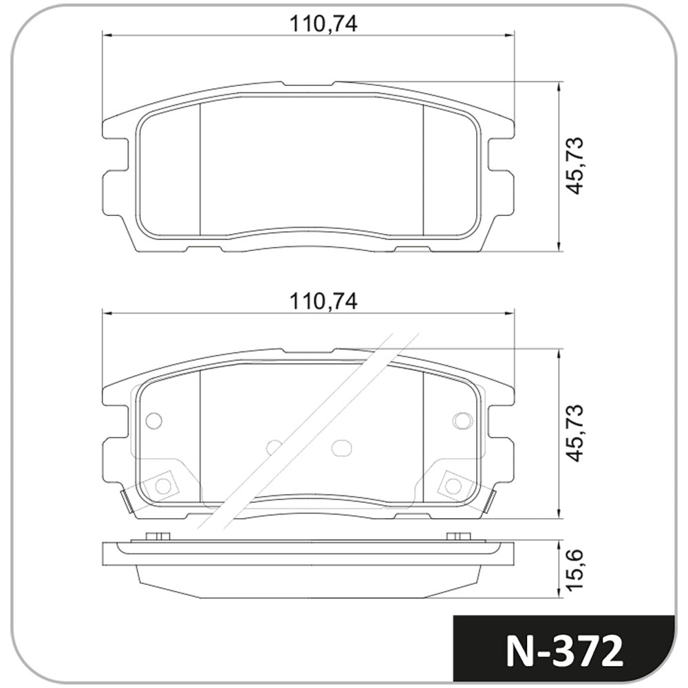 Pastilha de Freio Cobreq N-372 GM Captiva
