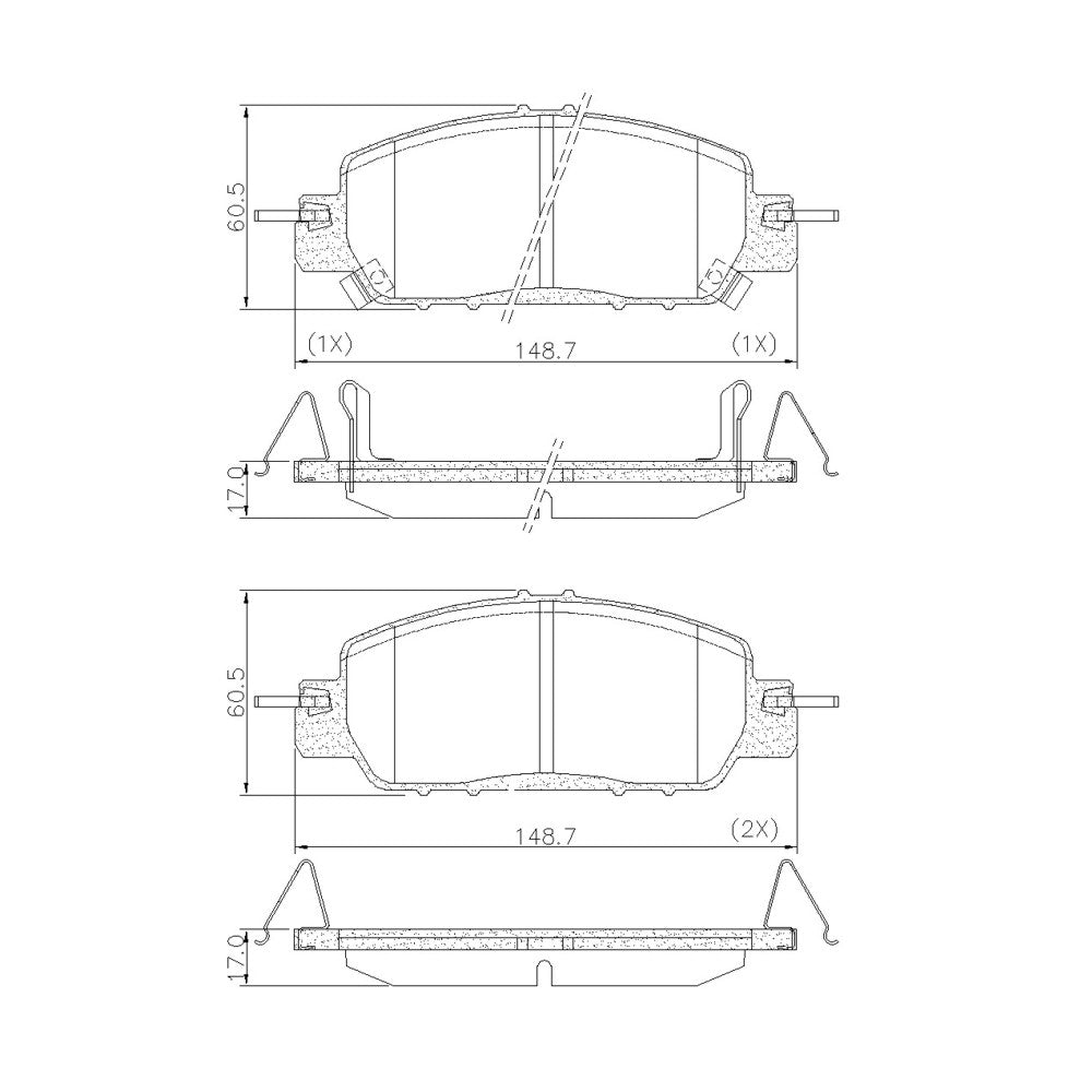 Pastilha de Freio Ceramaxx Fras-le PD/1526-CMAXX Honda Civic