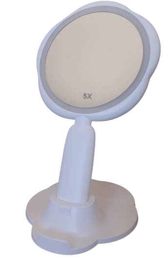 Espelho com Moldura de LED Recarregável via USB para Maquiagem Lelong LE-5007