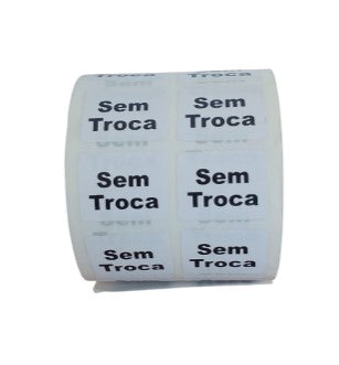 Etiqueta Adesiva Escrito Sem Troca com 2000 Peças Cichon