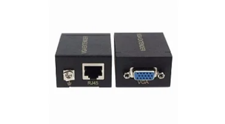 Extensor VGA 60 Metros via Cabo de Rede RJ45 Cat5e/Cat6 com Transmissor e Receptor HWH-HD60M